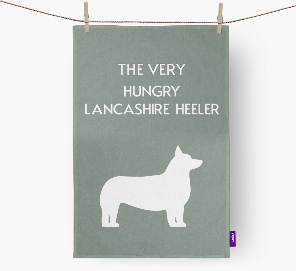 'The Very Hungry...' - Personalised {breedFullName} Tea Towel
