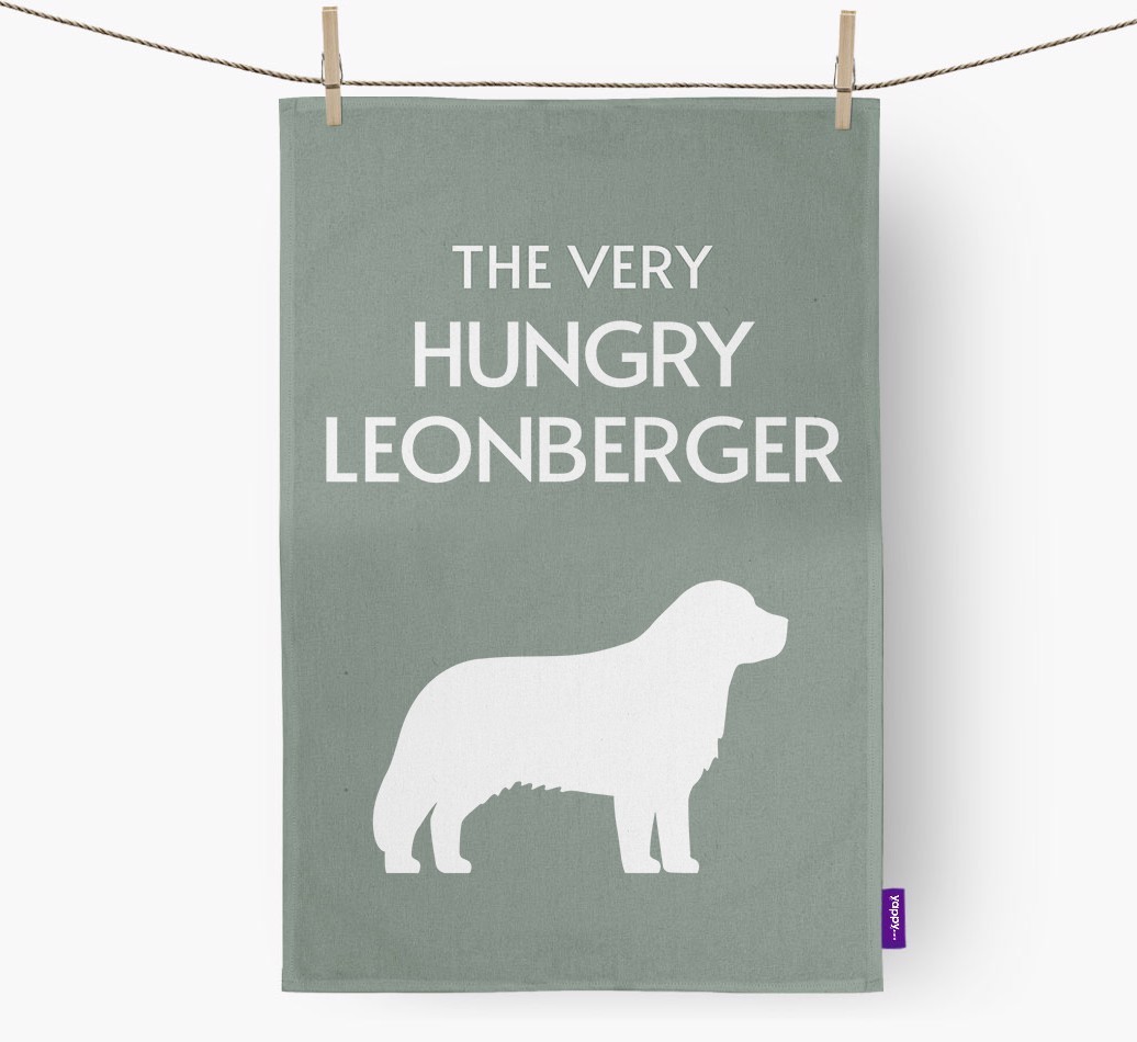 'The Very Hungry...' - Personalised {breedFullName} Tea Towel
