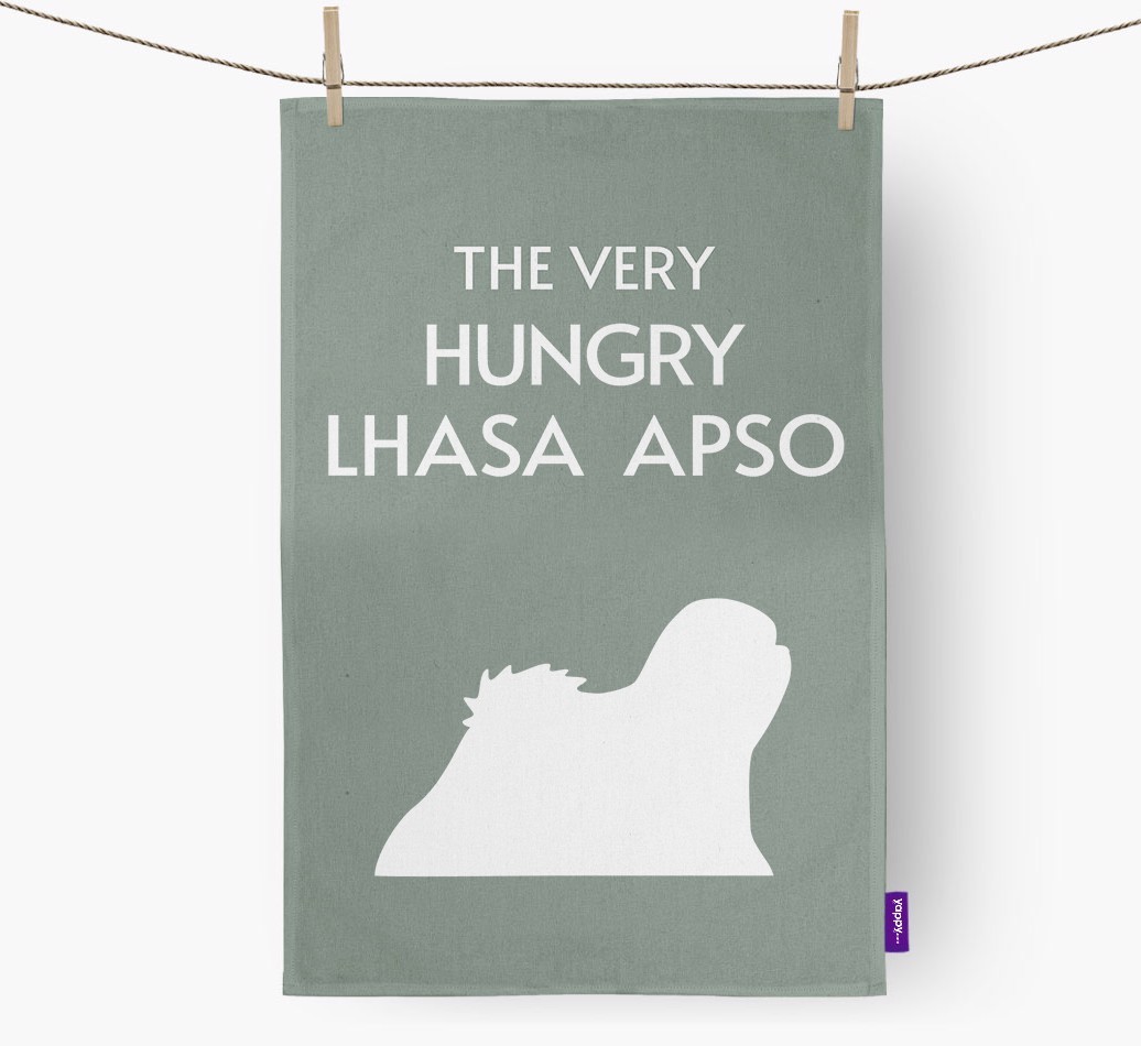 'The Very Hungry...' - Personalised {breedFullName} Tea Towel
