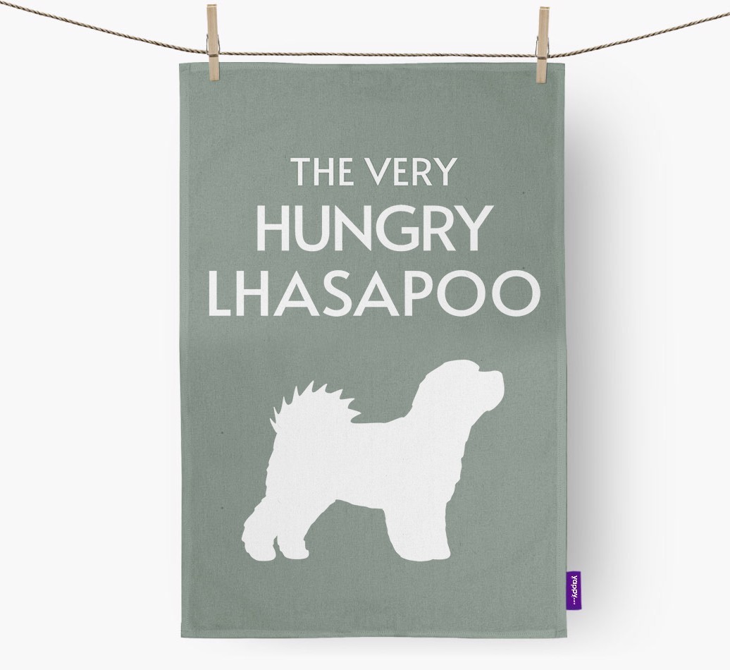 'The Very Hungry...' - Personalised {breedFullName} Tea Towel