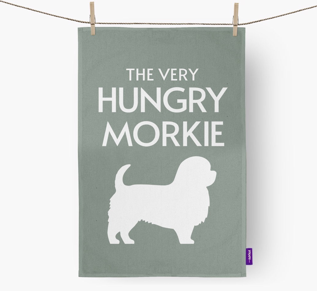 'The Very Hungry...' - Personalised {breedFullName} Tea Towel