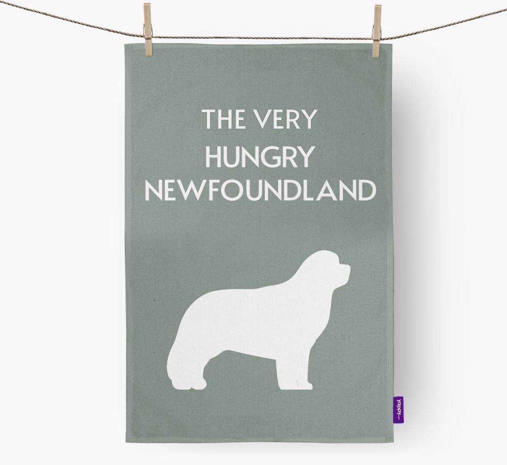 'The Very Hungry...' - Personalised {breedFullName} Tea Towel