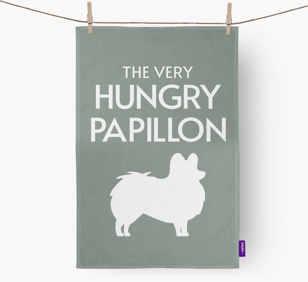 'The Very Hungry...' - Personalised {breedFullName} Tea Towel