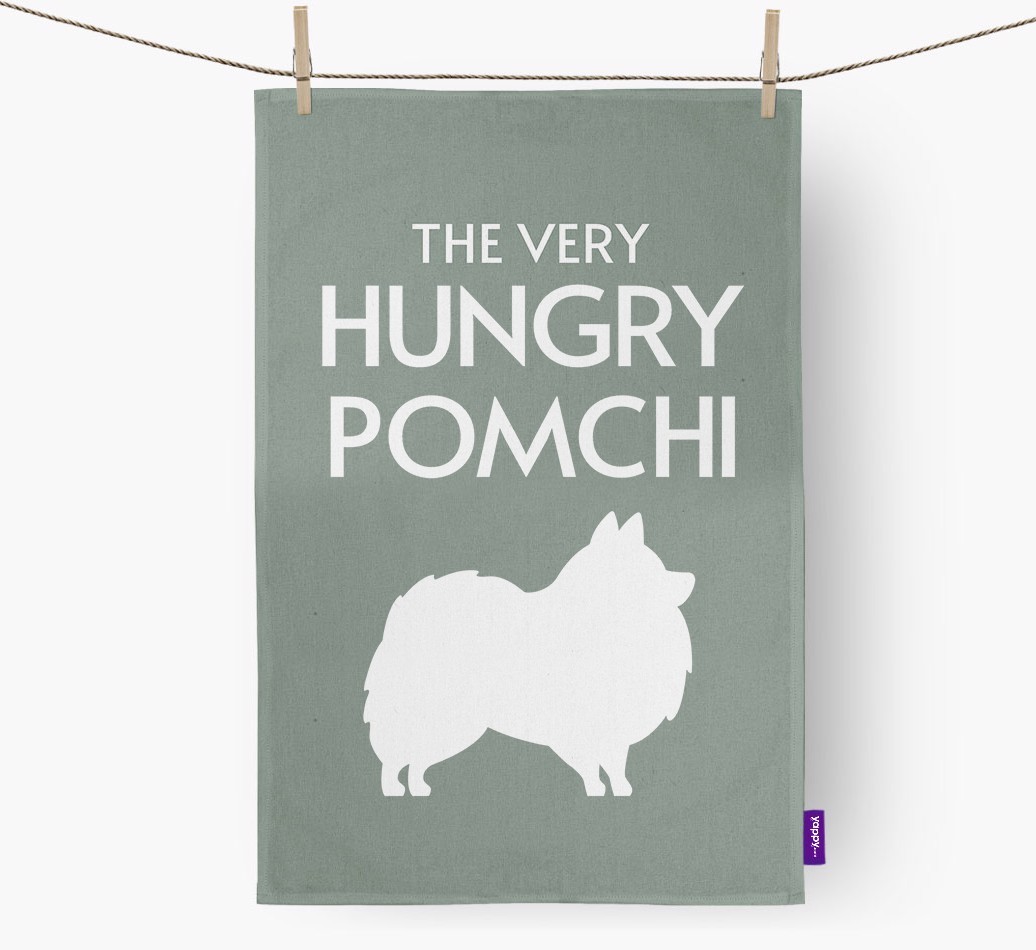 'The Very Hungry...' - Personalised {breedFullName} Tea Towel