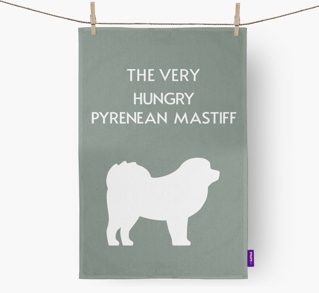 'The Very Hungry...' - Personalised {breedFullName} Tea Towel