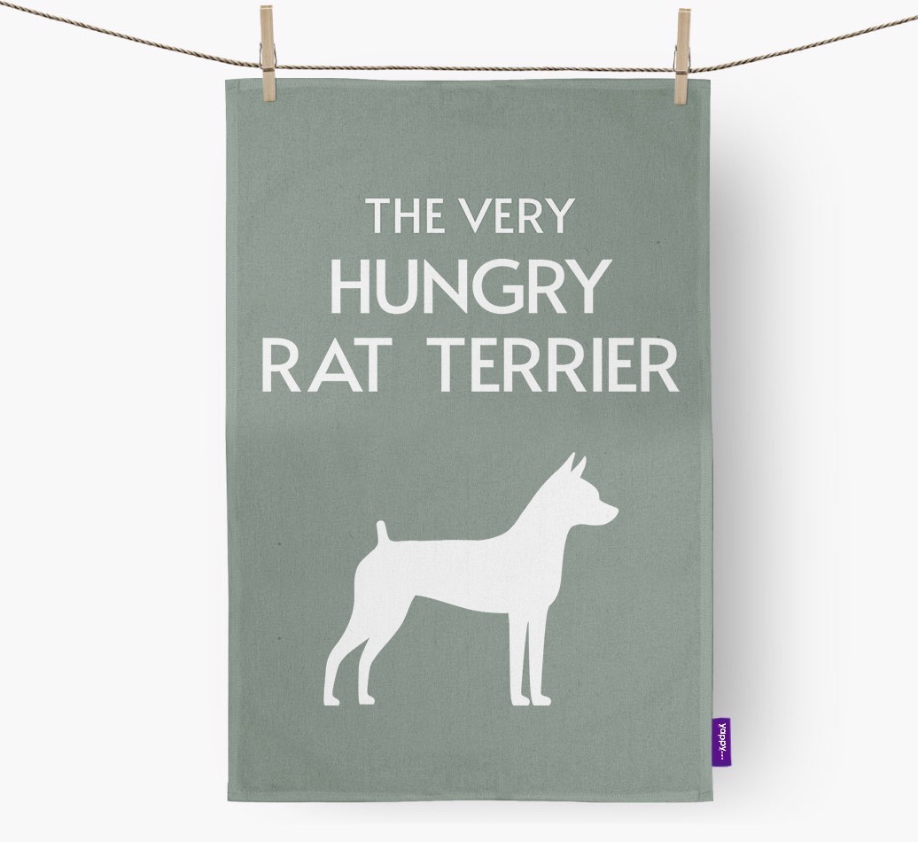 'The Very Hungry...' - Personalised {breedFullName} Tea Towel