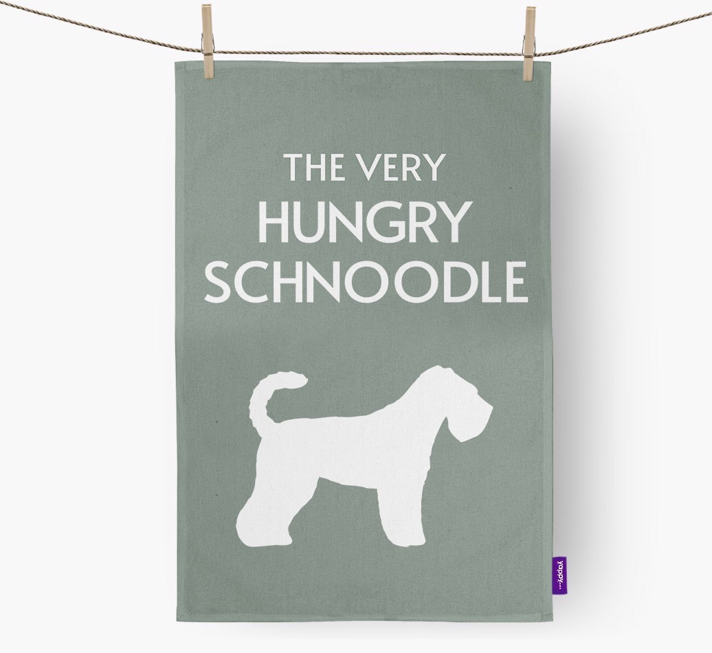'The Very Hungry...' - Personalised {breedFullName} Tea Towel