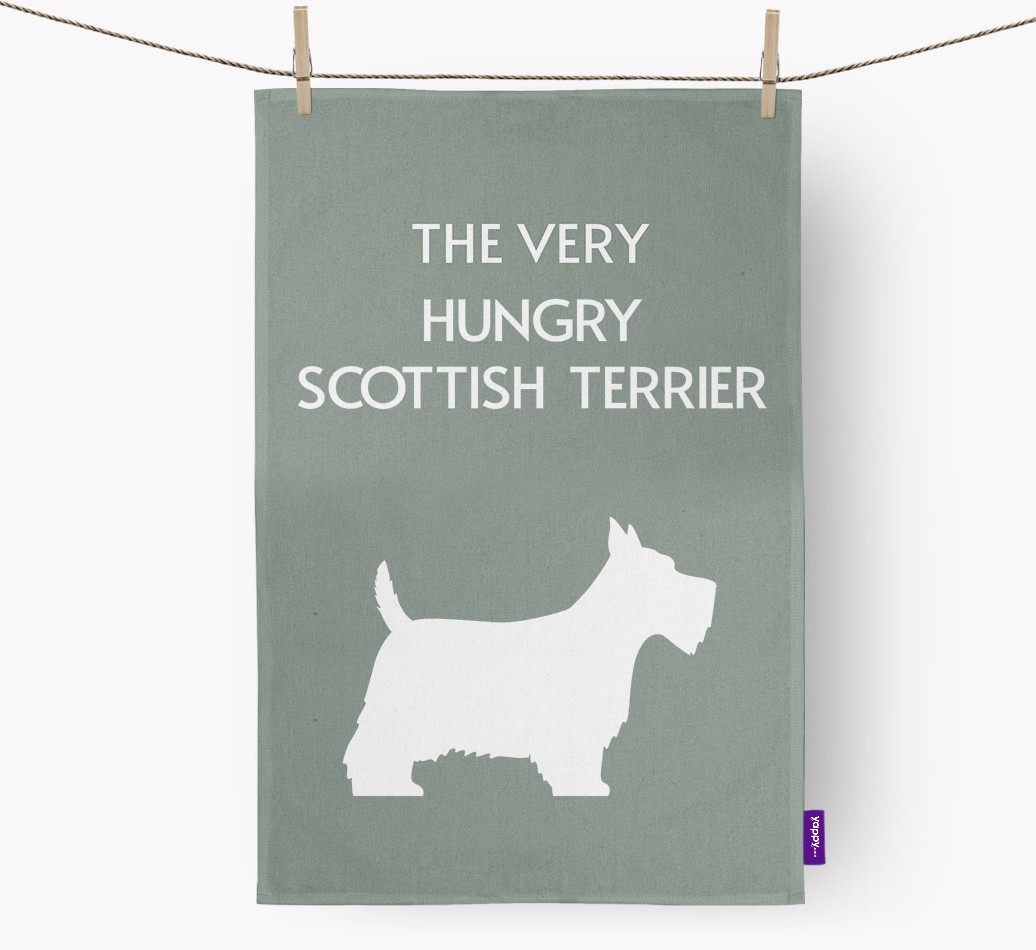 'The Very Hungry...' - Personalized {breedFullName} Dish Towel