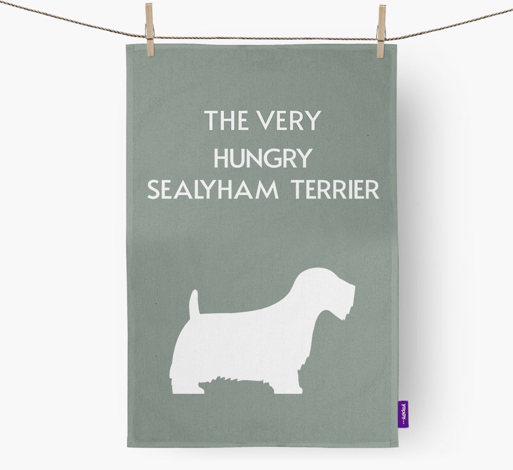 'The Very Hungry...' - Personalized {breedFullName} Dish Towel