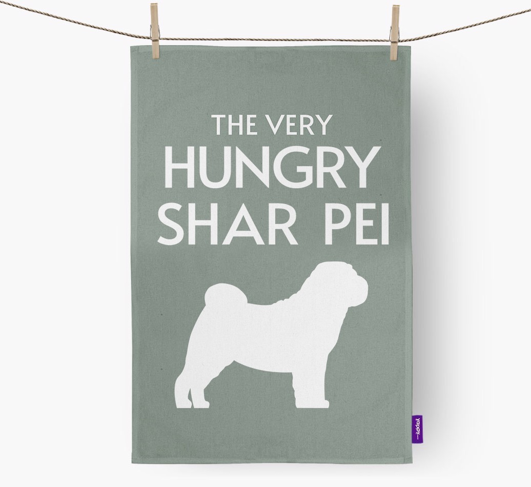 'The Very Hungry...' - Personalized {breedFullName} Dish Towel