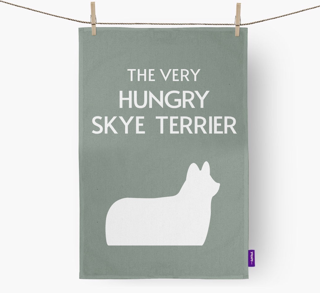 'The Very Hungry...' - Personalised {breedFullName} Tea Towel