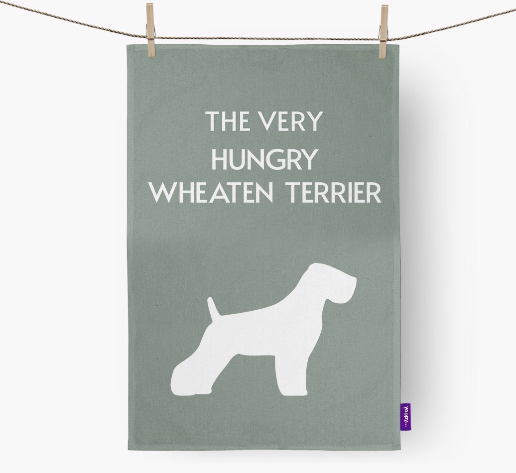 'The Very Hungry...' - Personalised {breedFullName} Tea Towel