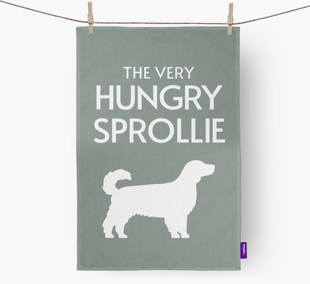 'The Very Hungry...' - Personalised {breedFullName} Tea Towel