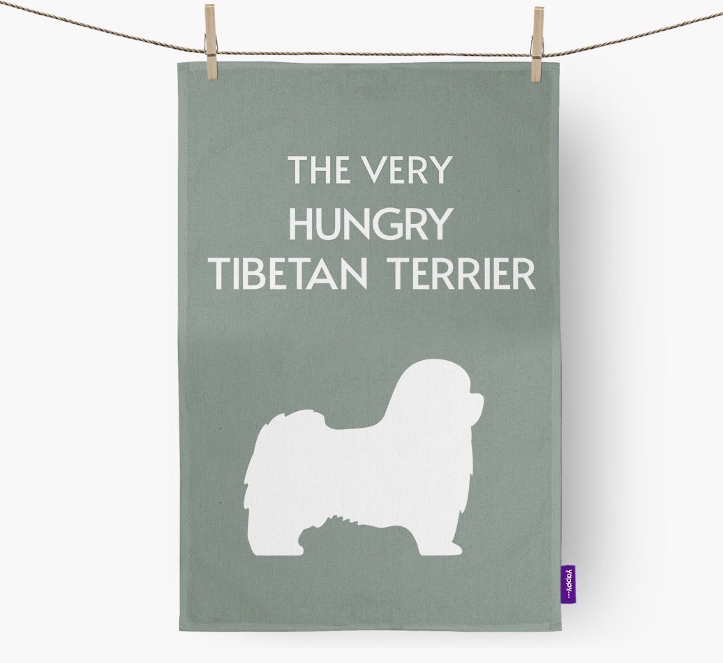'The Very Hungry...' - Personalised {breedFullName} Tea Towel