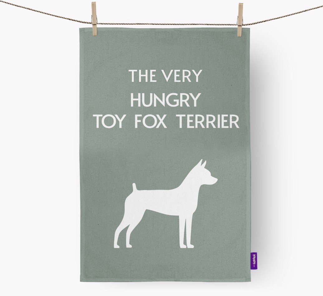 'The Very Hungry...' - Personalised {breedFullName} Tea Towel
