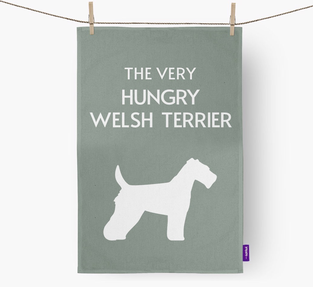 'The Very Hungry...' - Personalised {breedFullName} Tea Towel