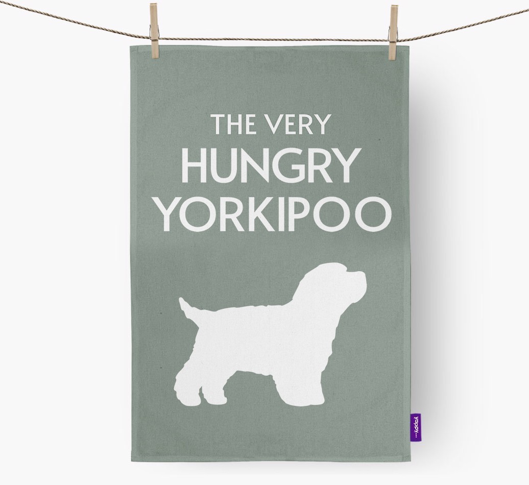 'The Very Hungry...' - Personalised {breedFullName} Tea Towel