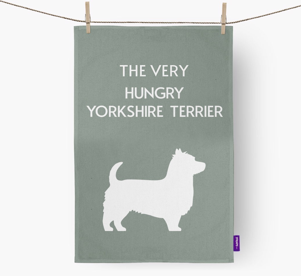 'The Very Hungry...' - Personalised {breedFullName} Tea Towel