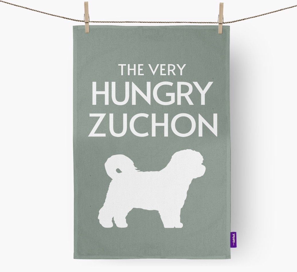 'The Very Hungry...' - Personalised {breedFullName} Tea Towel