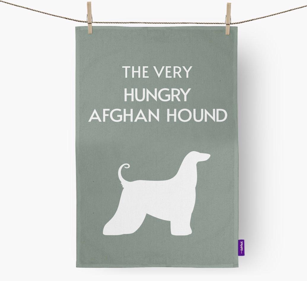 'The Very Hungry...' - Personalized {breedFullName} Dish Towel
