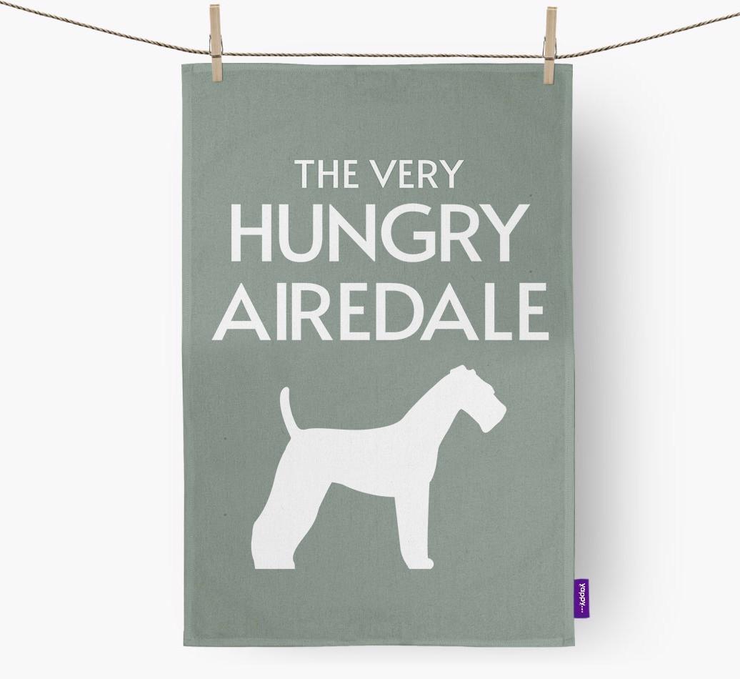 'The Very Hungry...' - Personalized {breedFullName} Dish Towel