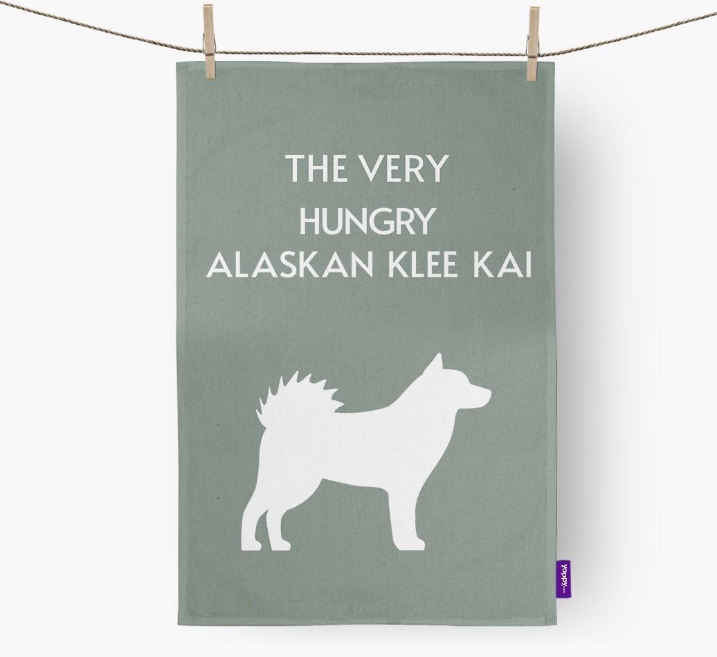 'The Very Hungry...' - Personalized {breedFullName} Dish Towel