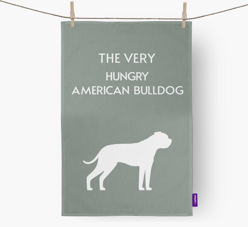 'The Very Hungry...' - Personalized {breedFullName} Dish Towel