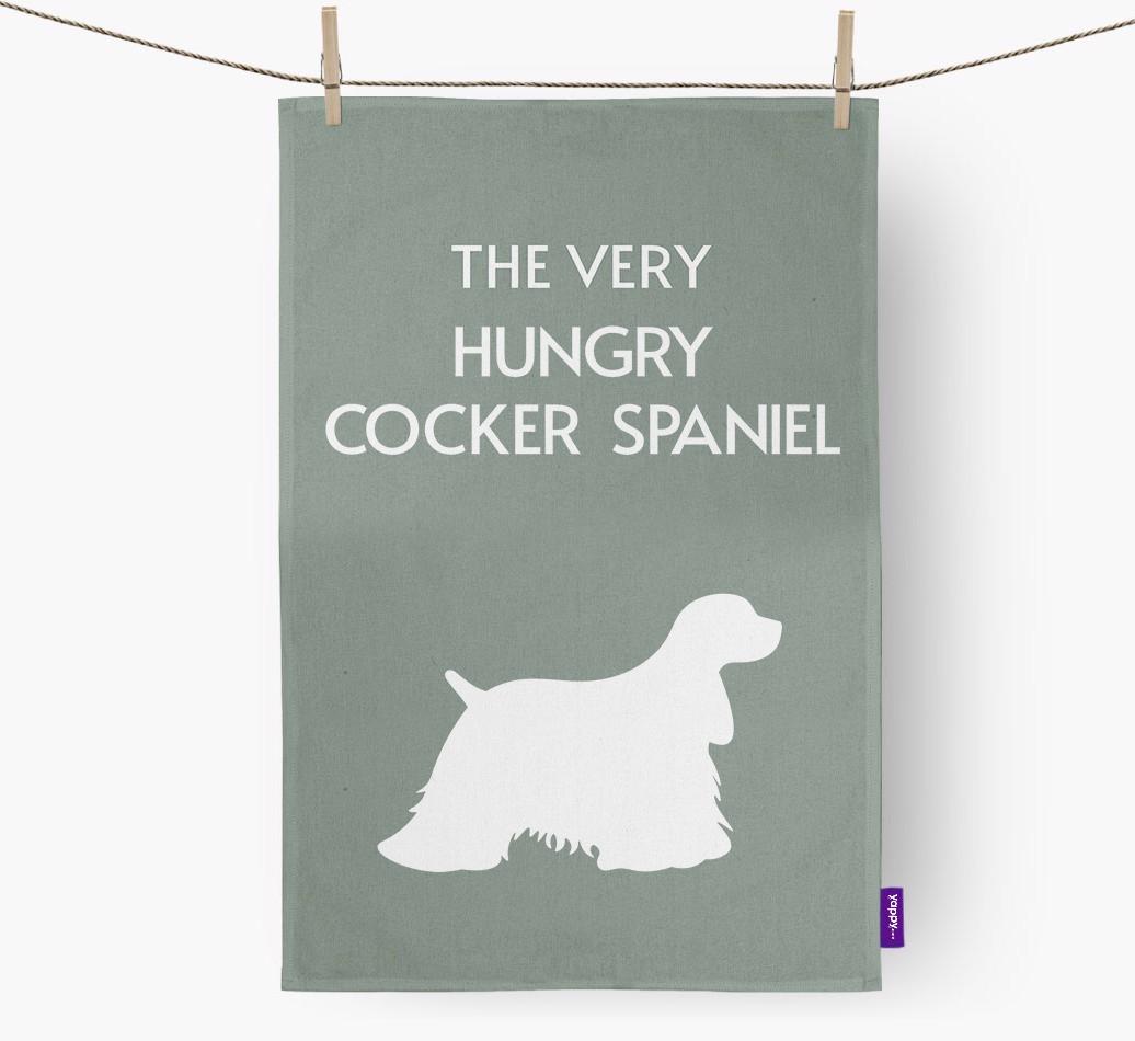 'The Very Hungry...' - Personalized {breedFullName} Dish Towel