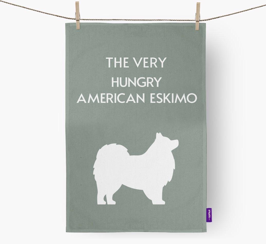 'The Very Hungry...' - Personalized {breedFullName} Dish Towel