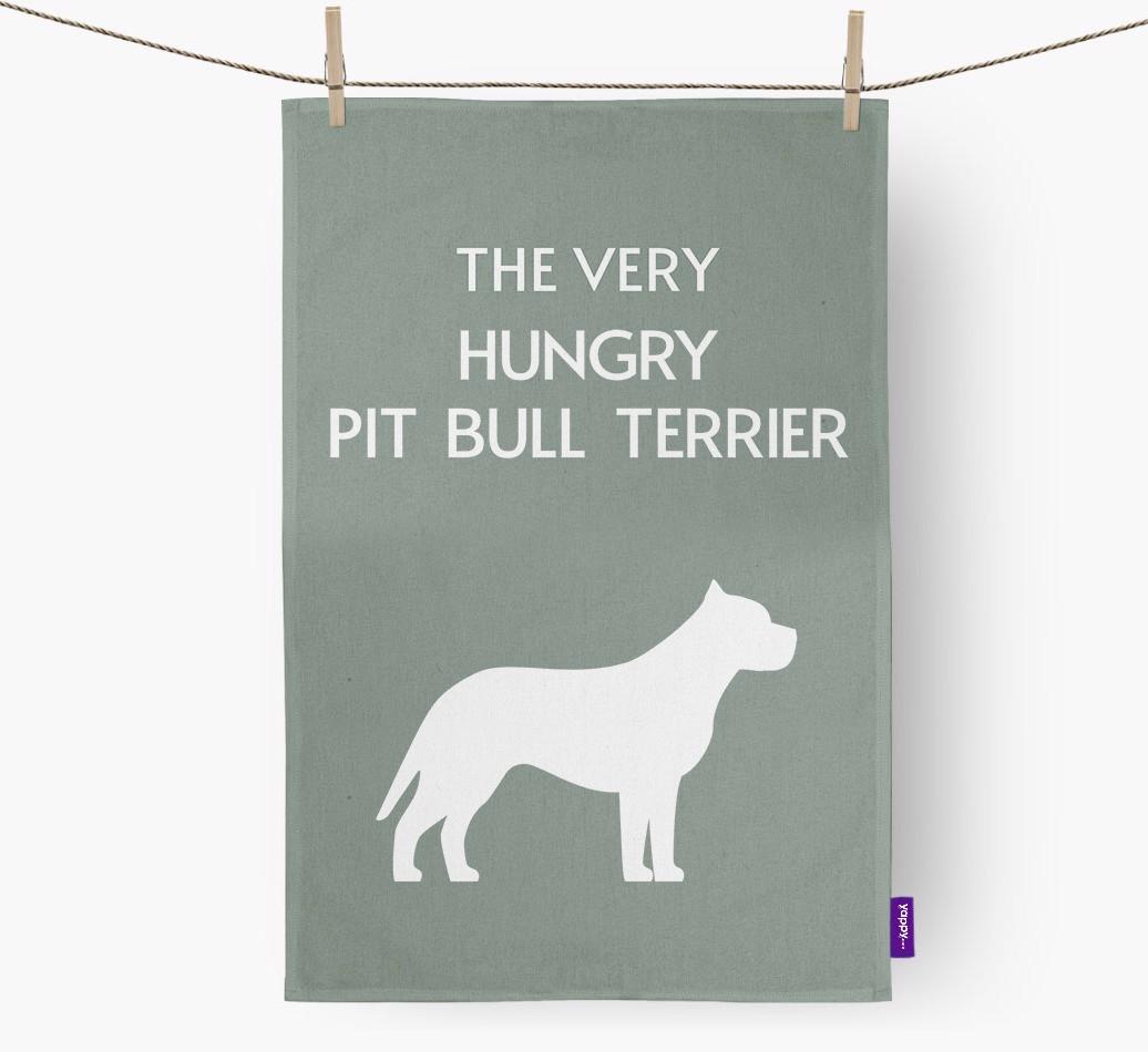 'The Very Hungry...' - Personalized {breedFullName} Dish Towel