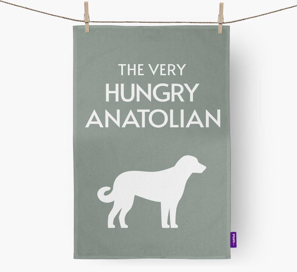 'The Very Hungry...' - Personalized {breedFullName} Dish Towel