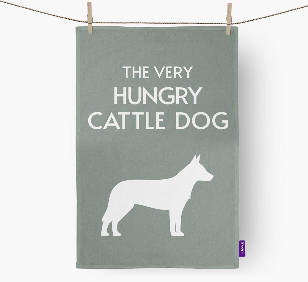 'The Very Hungry...' - Personalized {breedFullName} Dish Towel