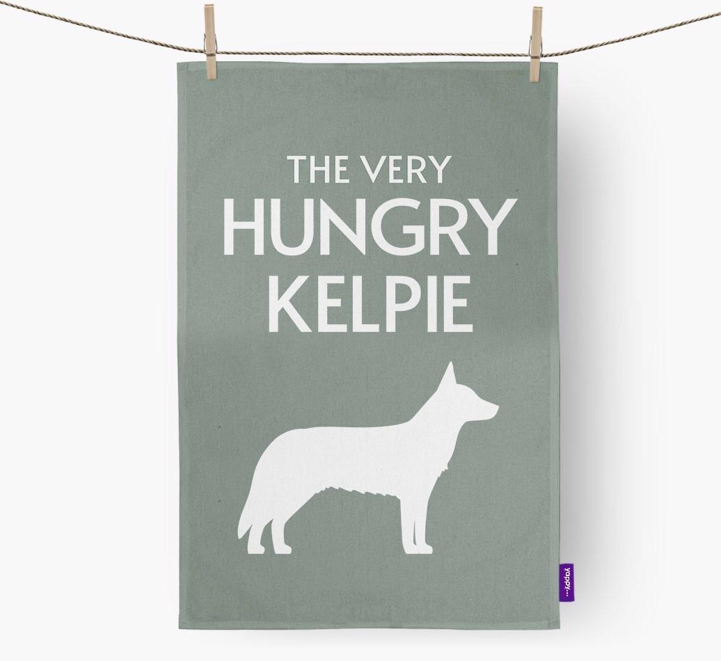 'The Very Hungry...' - Personalized {breedFullName} Dish Towel