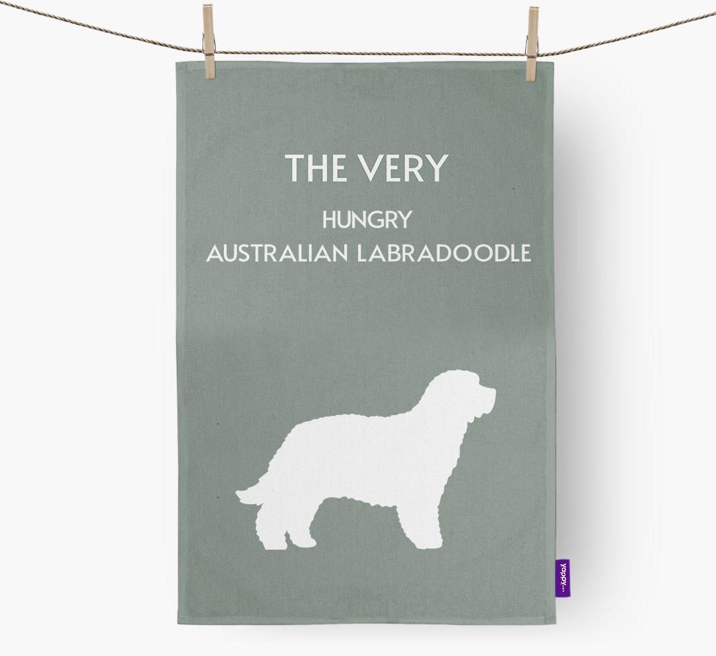 'The Very Hungry...' - Personalized {breedFullName} Dish Towel