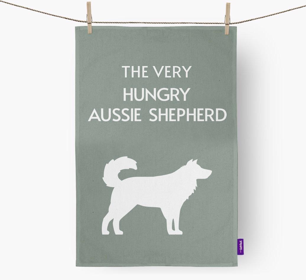 'The Very Hungry...' - Personalized {breedFullName} Dish Towel