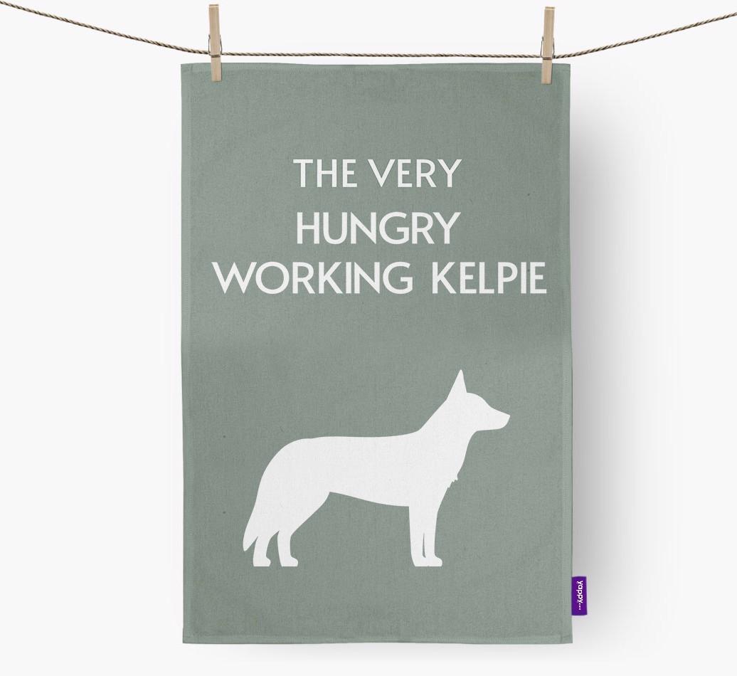 'The Very Hungry...' - Personalized {breedFullName} Dish Towel