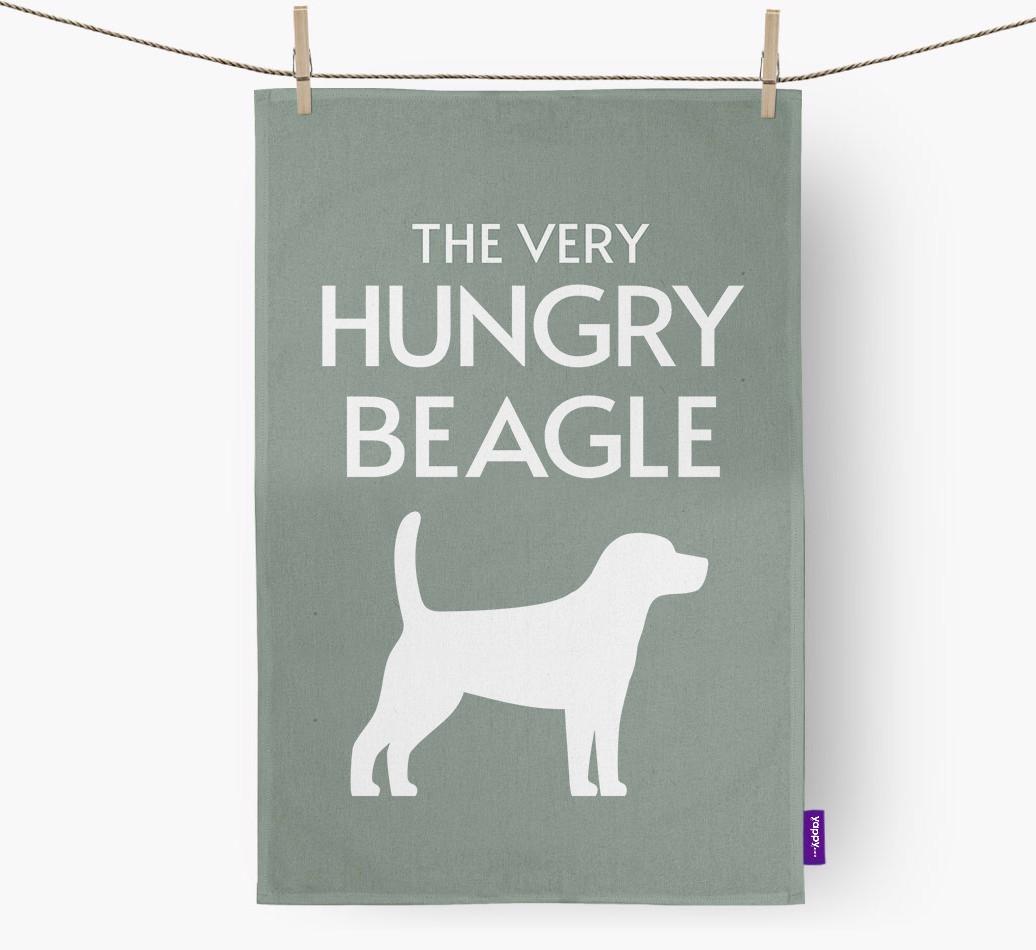 'The Very Hungry...' - Personalized {breedFullName} Dish Towel