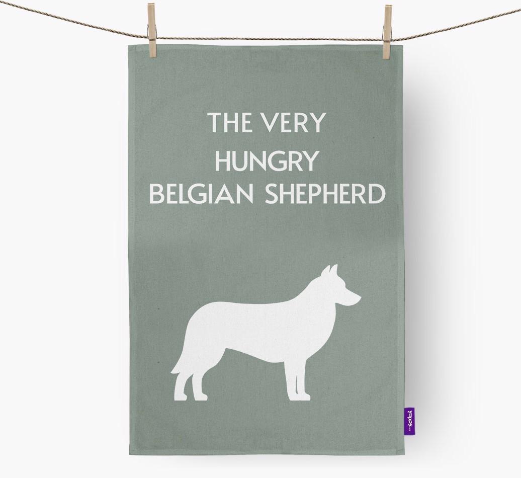 'The Very Hungry...' - Personalized {breedFullName} Dish Towel