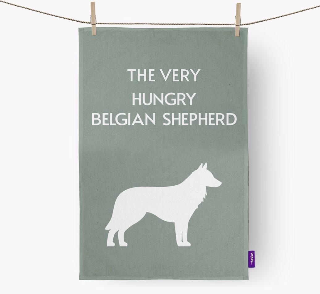 'The Very Hungry...' - Personalized {breedFullName} Dish Towel