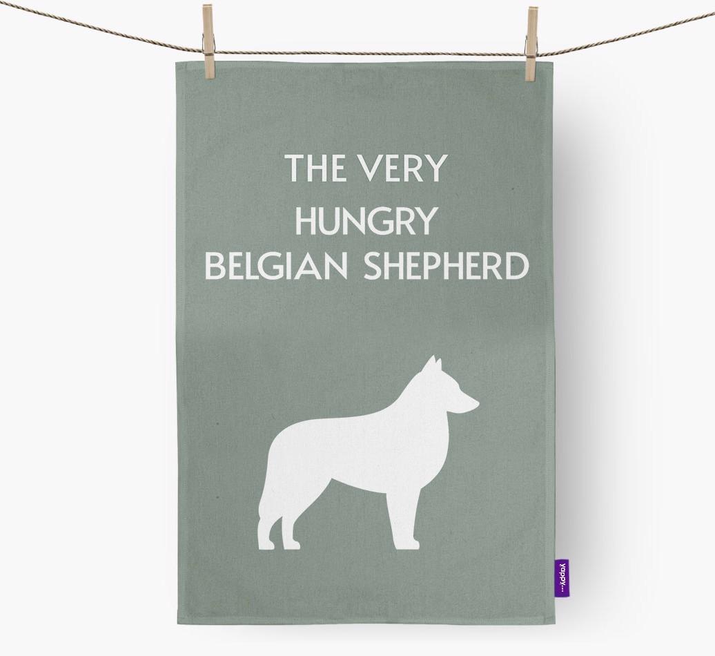 'The Very Hungry...' - Personalized {breedFullName} Dish Towel