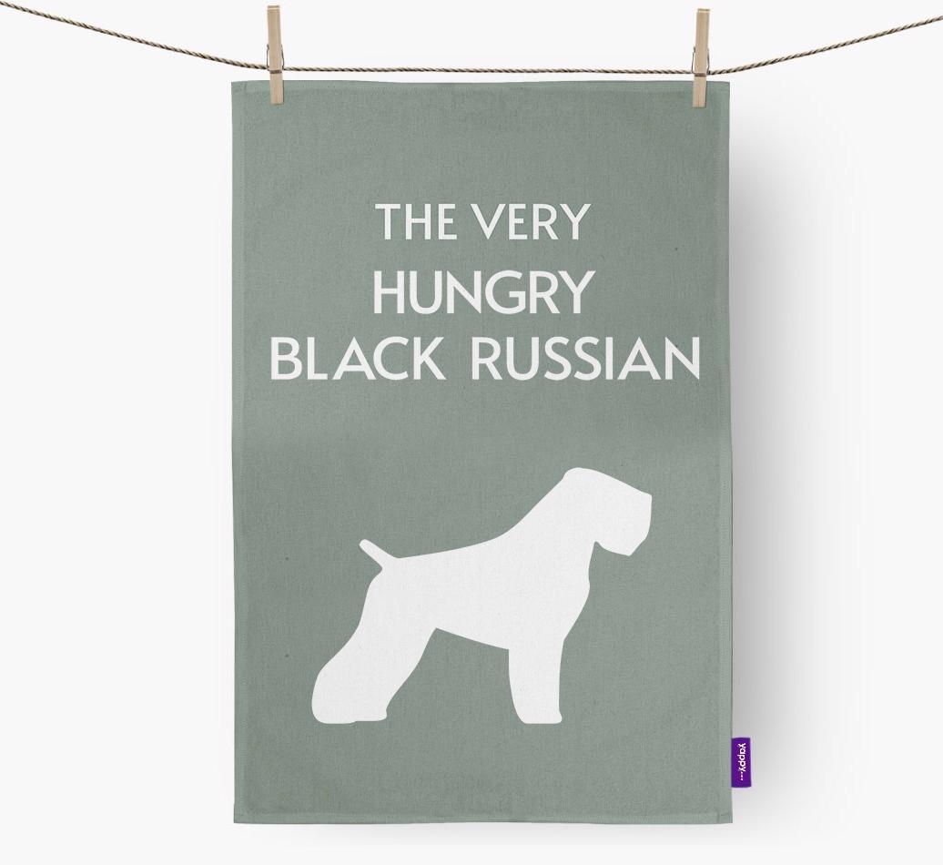 'The Very Hungry...' - Personalized {breedFullName} Dish Towel