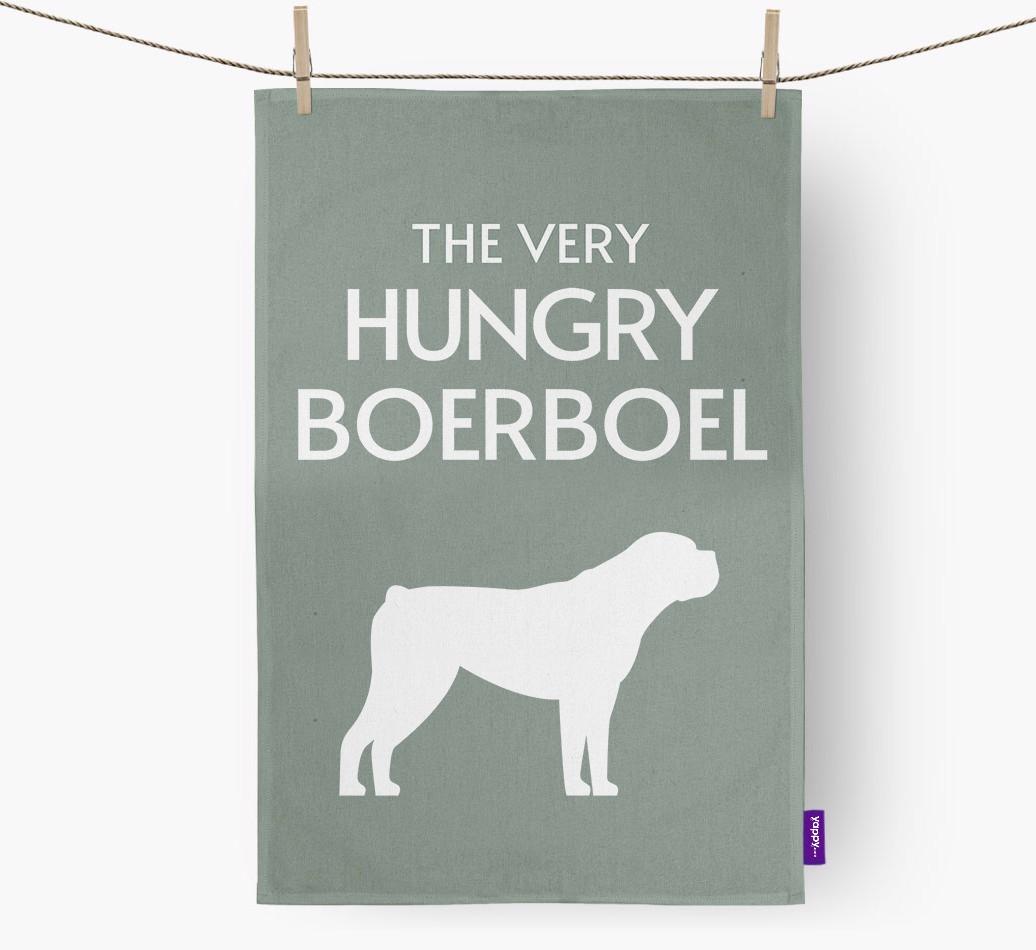 'The Very Hungry...' - Personalized {breedFullName} Dish Towel