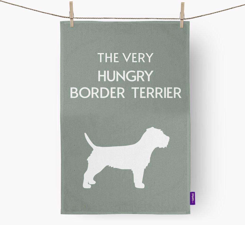 'The Very Hungry...' - Personalized {breedFullName} Dish Towel