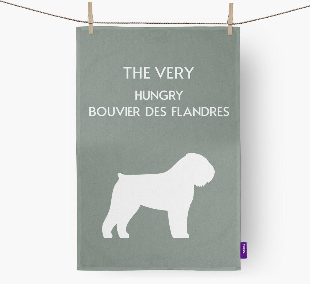 'The Very Hungry...' - Personalized {breedFullName} Dish Towel