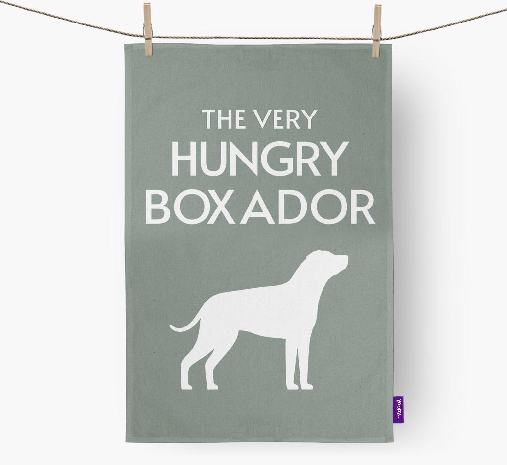 'The Very Hungry...' - Personalized {breedFullName} Dish Towel