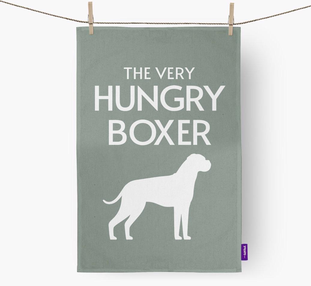 'The Very Hungry...' - Personalized {breedFullName} Dish Towel