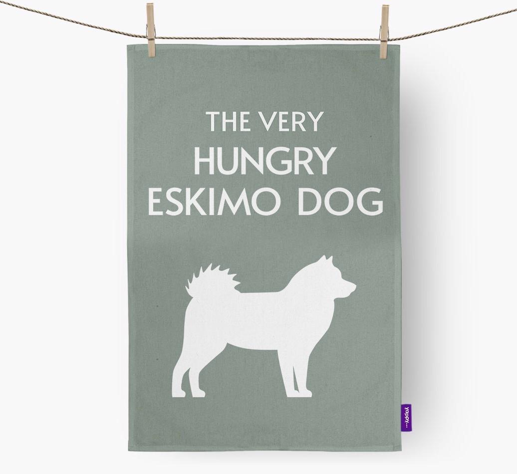 'The Very Hungry...' - Personalized {breedFullName} Dish Towel