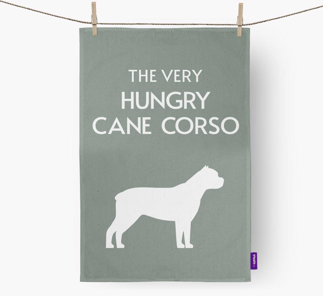 'The Very Hungry...' - Personalized {breedFullName} Dish Towel