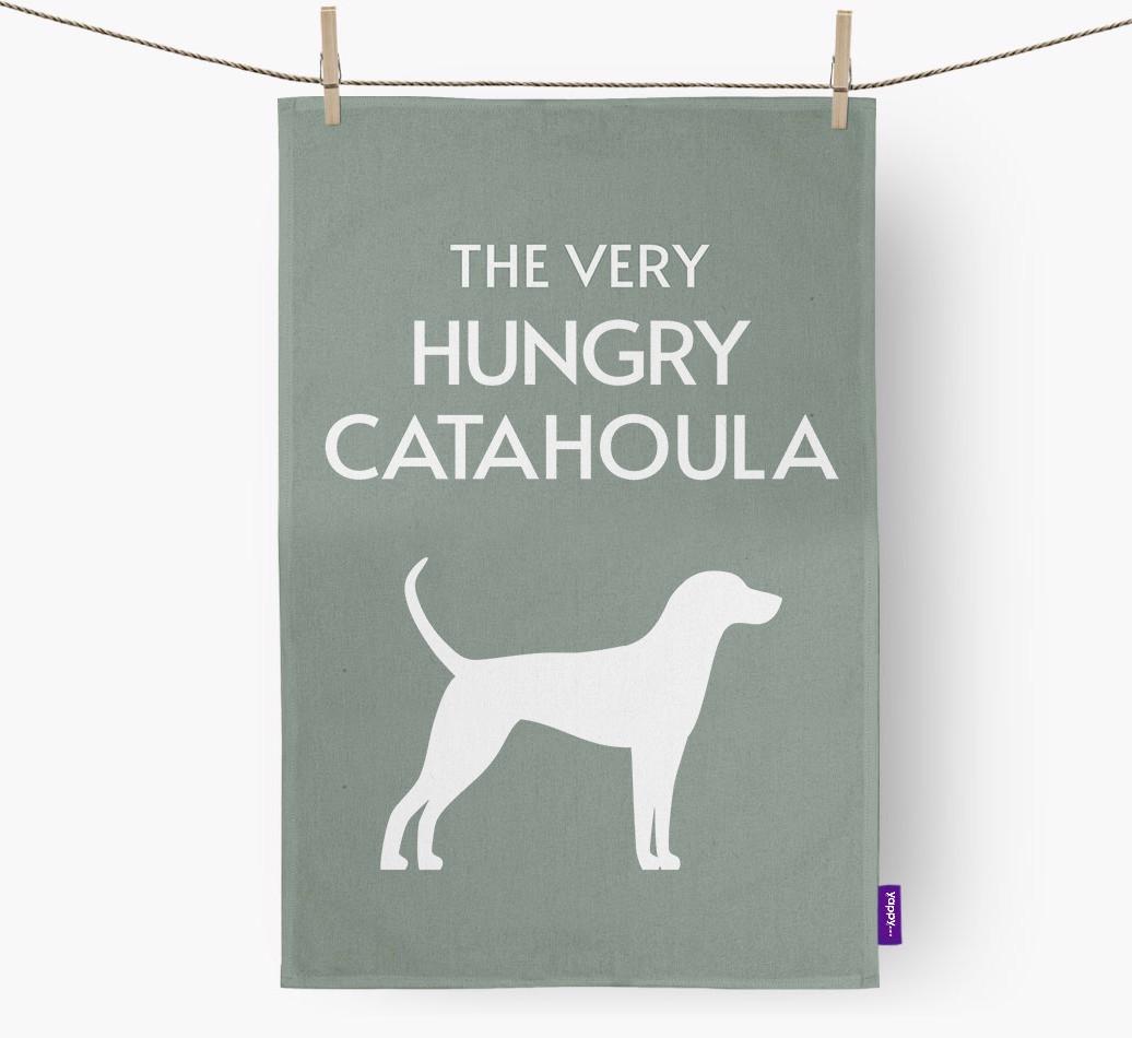 'The Very Hungry...' - Personalized {breedFullName} Dish Towel