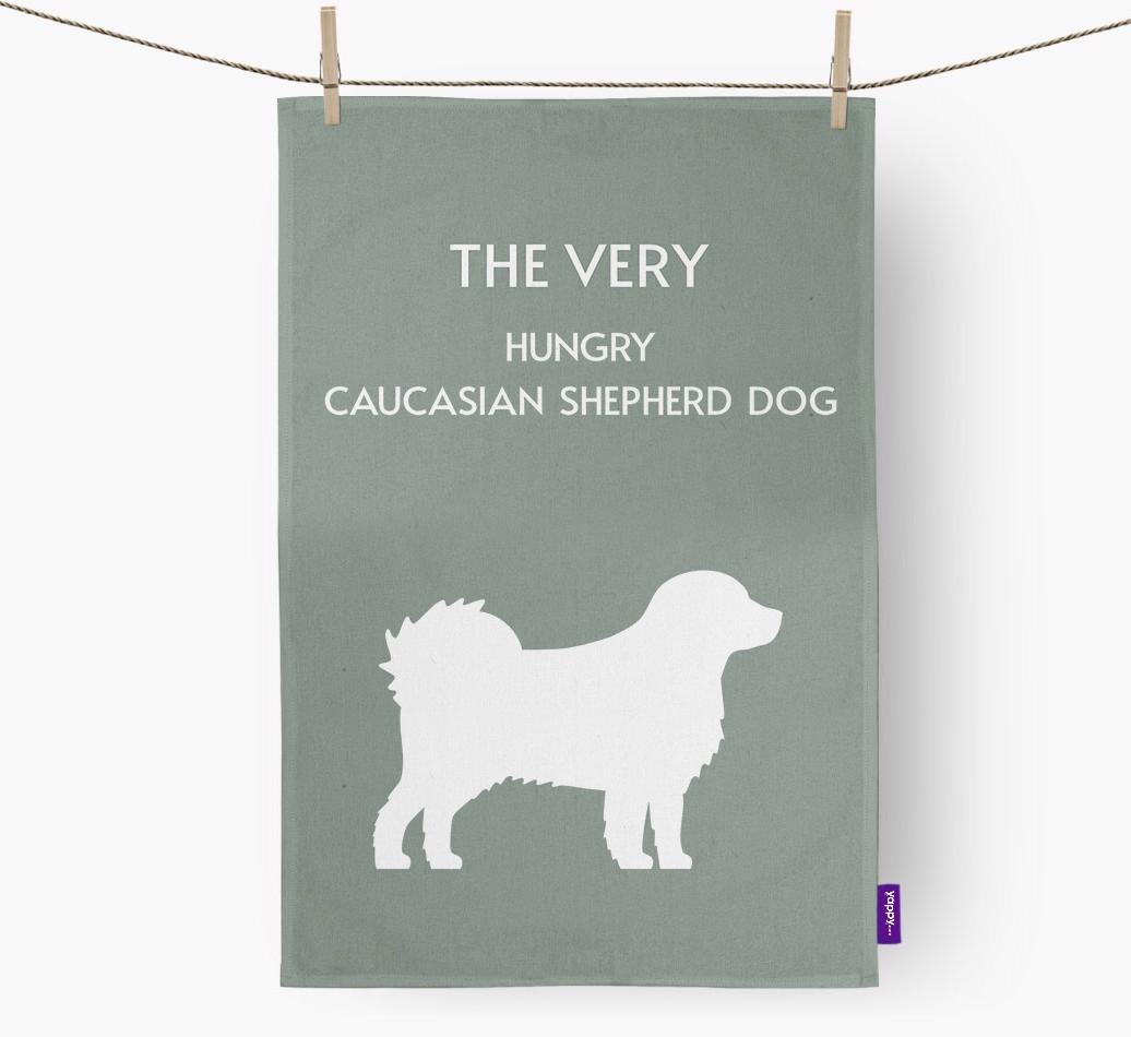 'The Very Hungry...' - Personalized {breedFullName} Dish Towel